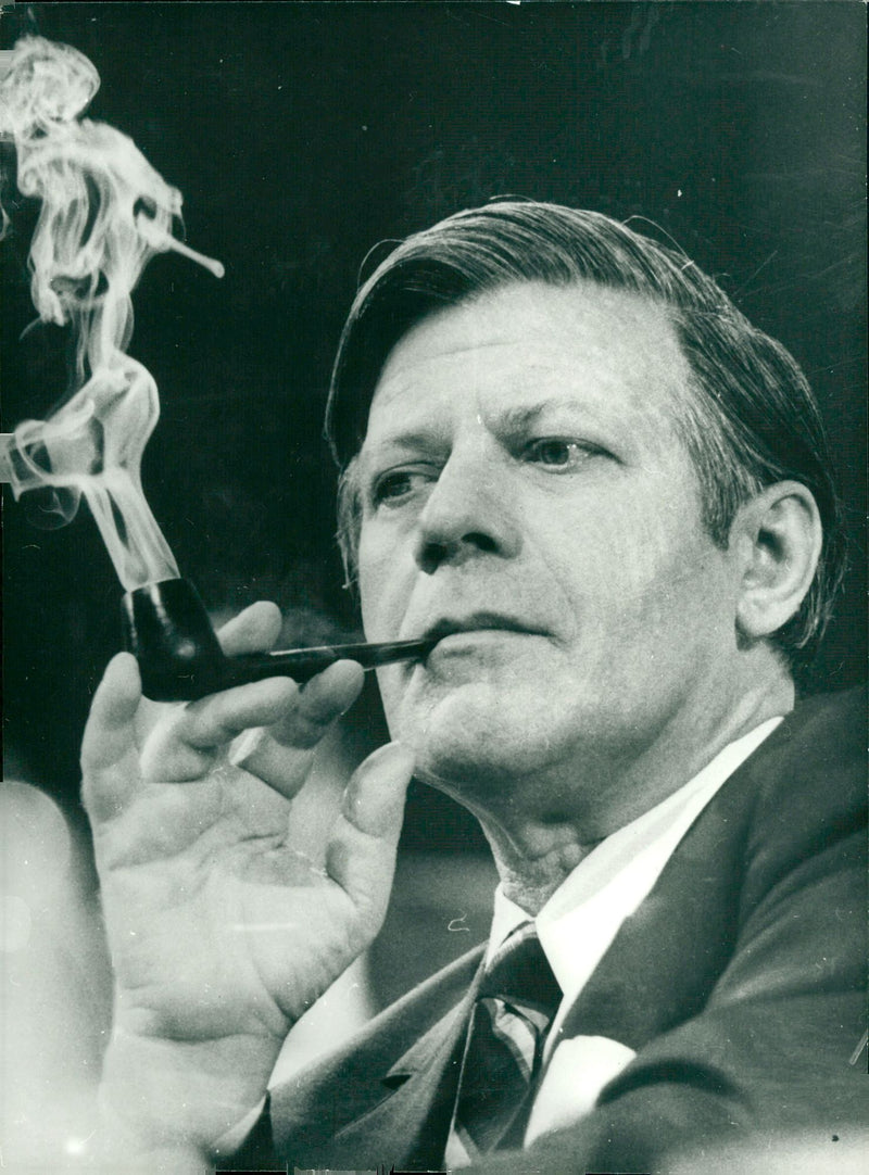 Helmut Schmidt - Vintage Photograph