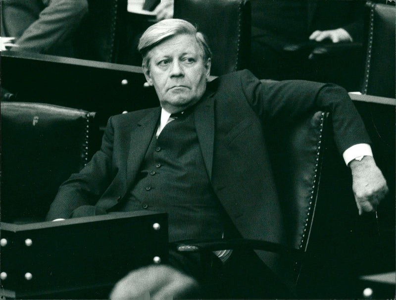 Helmut Schmidt - Vintage Photograph