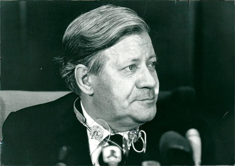 Helmut Schmidt - Vintage Photograph