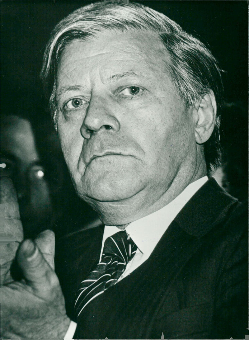 Helmut Schmidt - Vintage Photograph