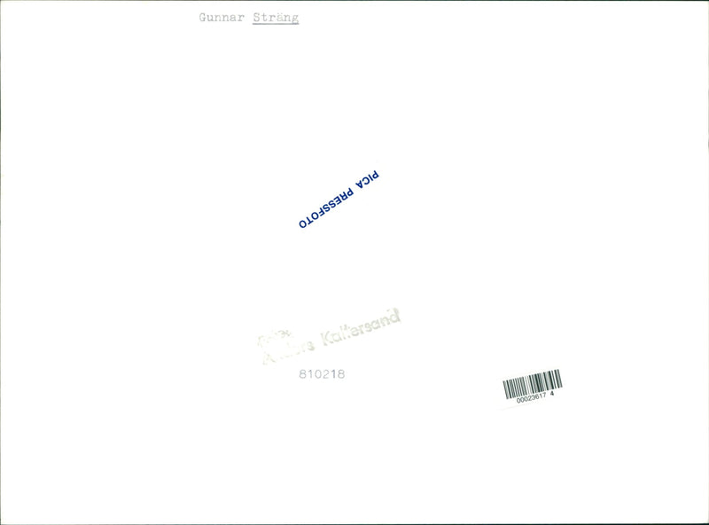 Swedish politician Gunnar Strang addresses - Vintage Photograph