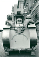 Swedish politician Gunnar Strang's caricatures - Vintage Photograph