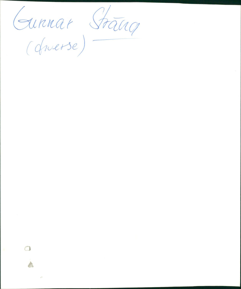 Swedish politician Gunnar Strang's funny sculpture - Vintage Photograph