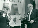 Swedish politician Gunnar Strang with Bert Lundin - Vintage Photograph