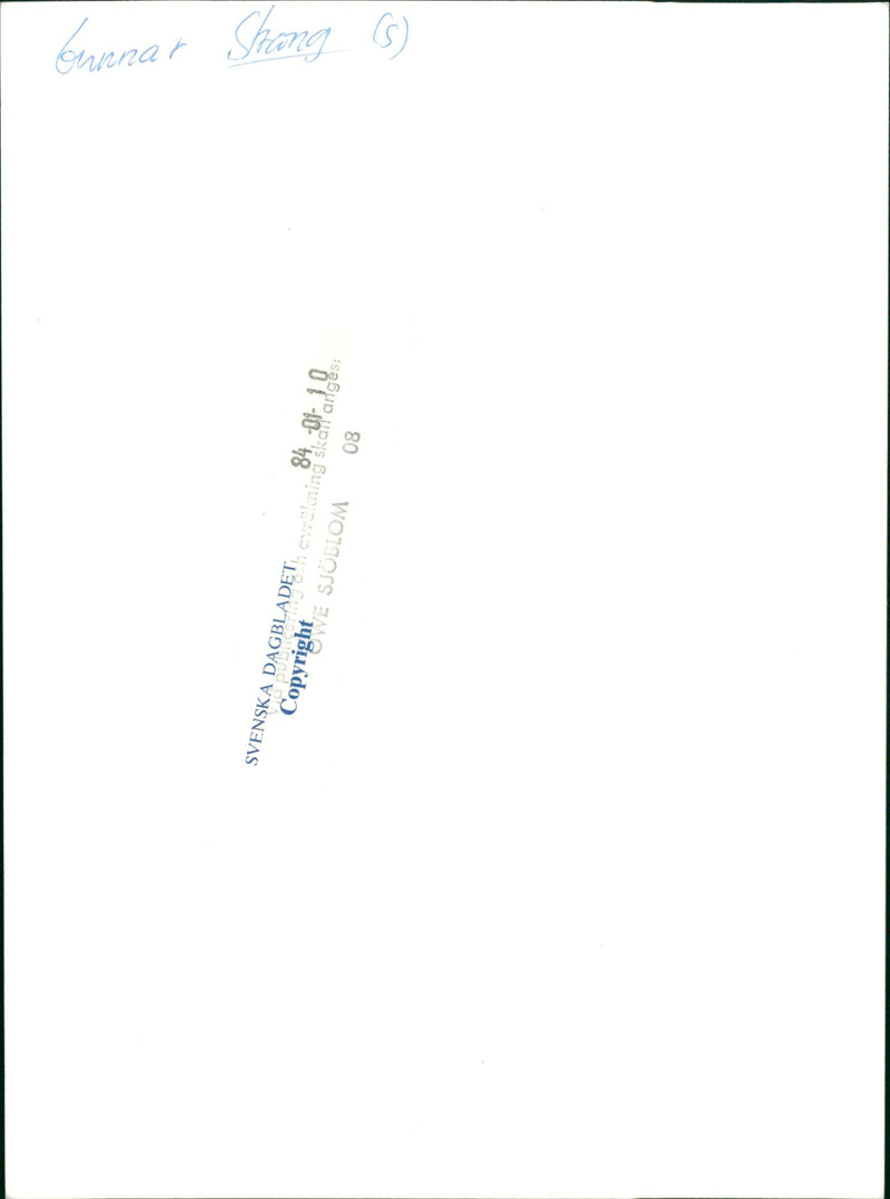 Swedish politician Gunnar Strang - Vintage Photograph