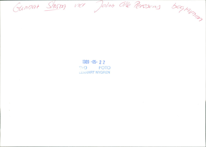 Swedish politician Gunnar Strang at John-Olof Persson's funeral - Vintage Photograph