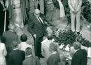 Swedish politician Gunnar Strang at John-Olof Persson's funeral - Vintage Photograph