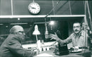 Swedish politician Gunnar Strang with radio host Olle Soderlund - Vintage Photograph