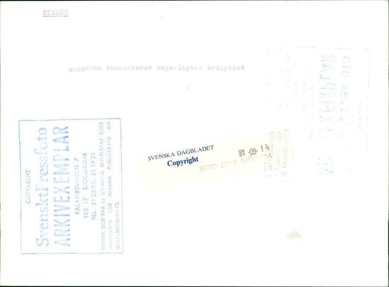 Swedish politician Gunnar Strang - Vintage Photograph