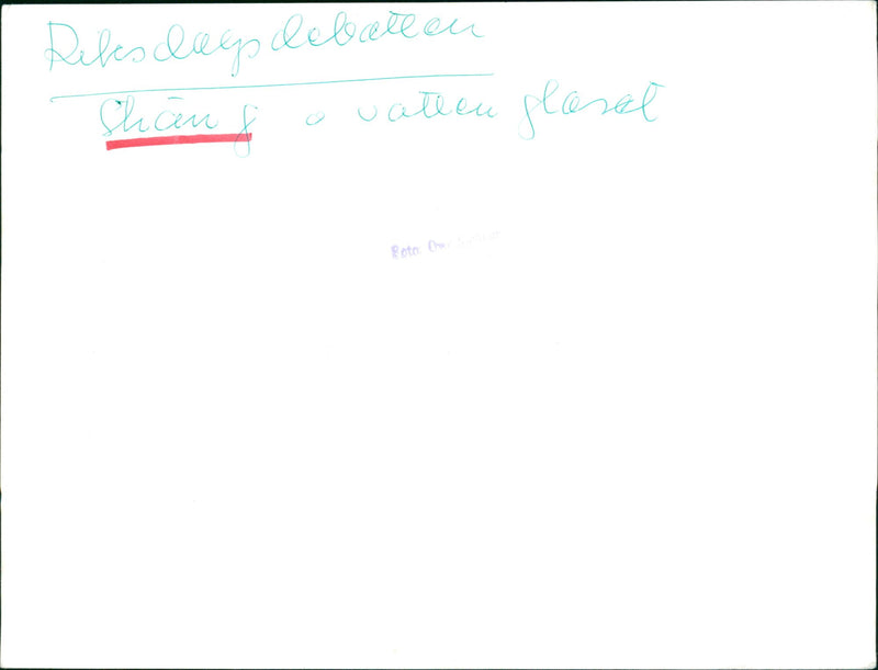 Swedish politician Gunnar Strang at Riksdag - Vintage Photograph