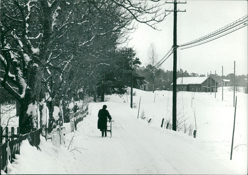 Archipelago winter landscape - Vintage Photograph
