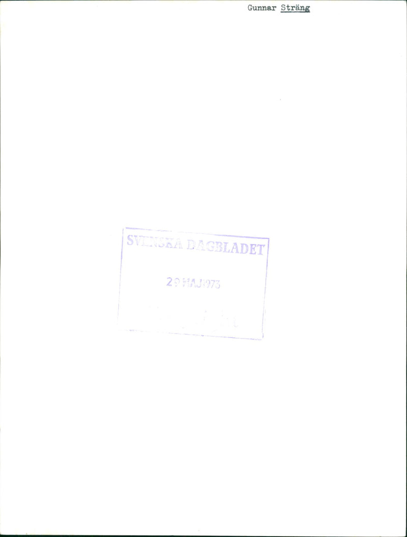 Gunnar Sträng - Vintage Photograph