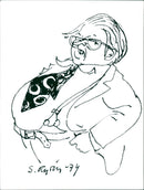 Gunnar Sträng - Vintage Photograph