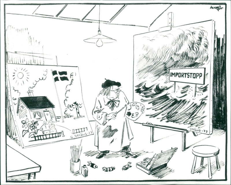 Gunnar Sträng - Vintage Photograph