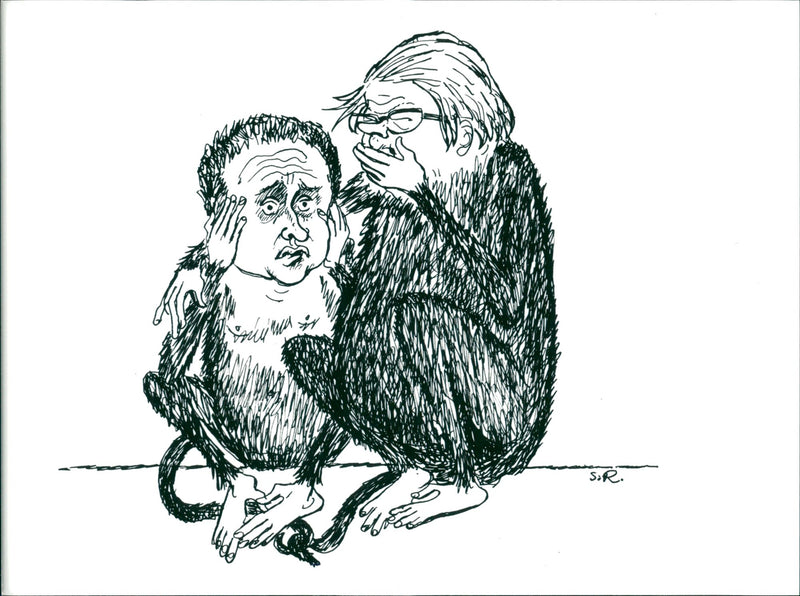 Gunnar Sträng and Kjell-Olof Feldt - Vintage Photograph