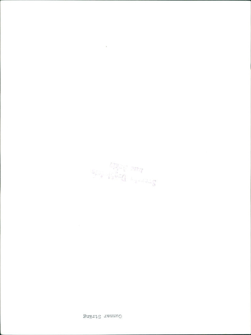 Gunnar Sträng - Vintage Photograph