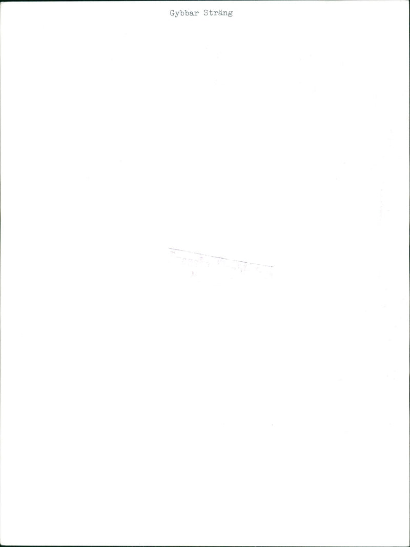 Gunnar Sträng - Vintage Photograph