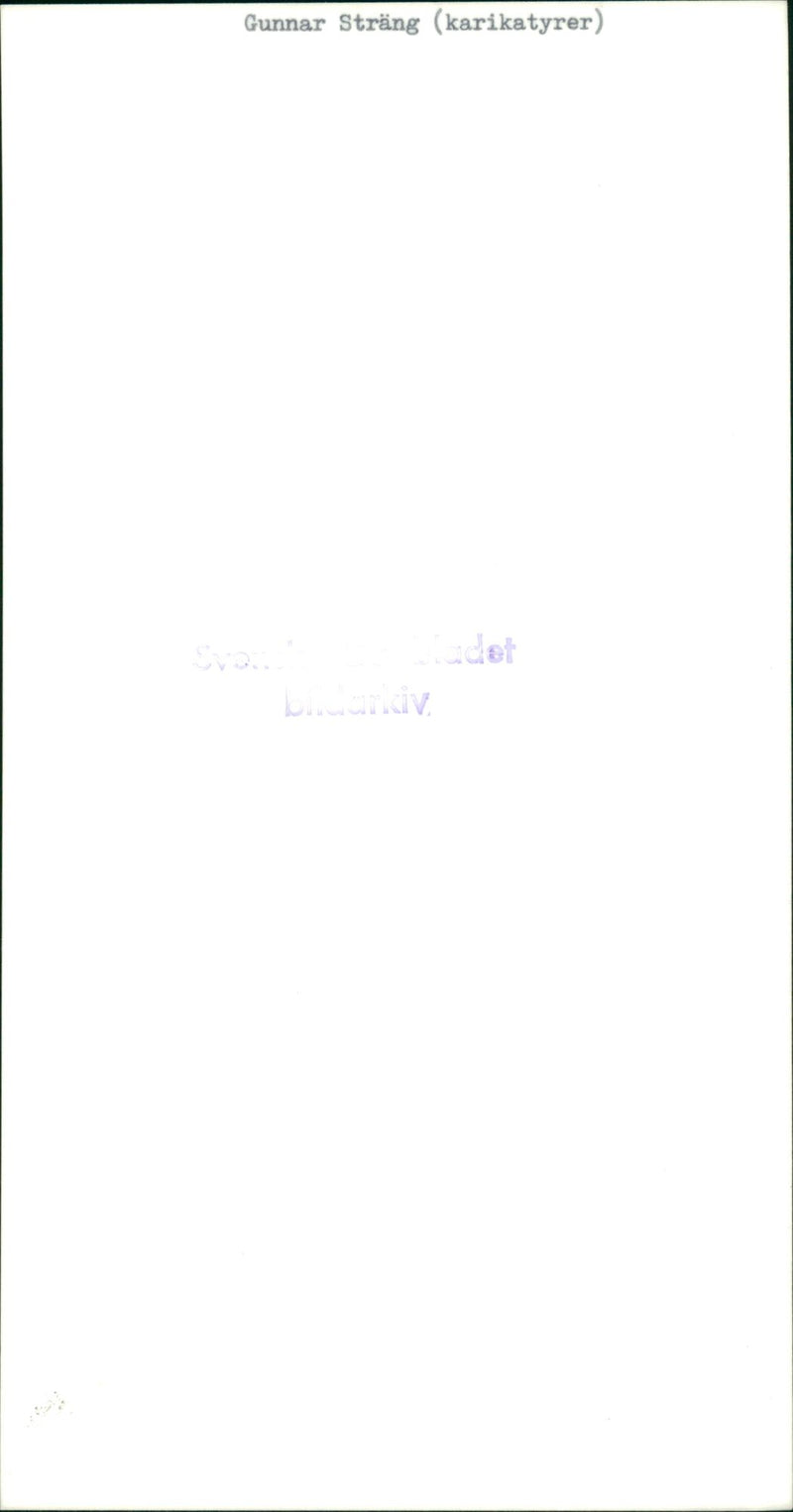 Gunnar Sträng - Vintage Photograph