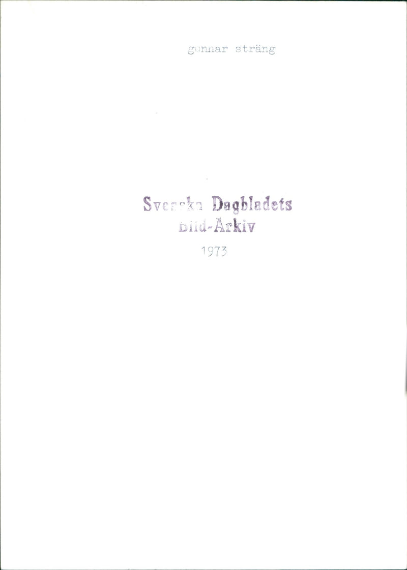 Gunnar Sträng - Vintage Photograph