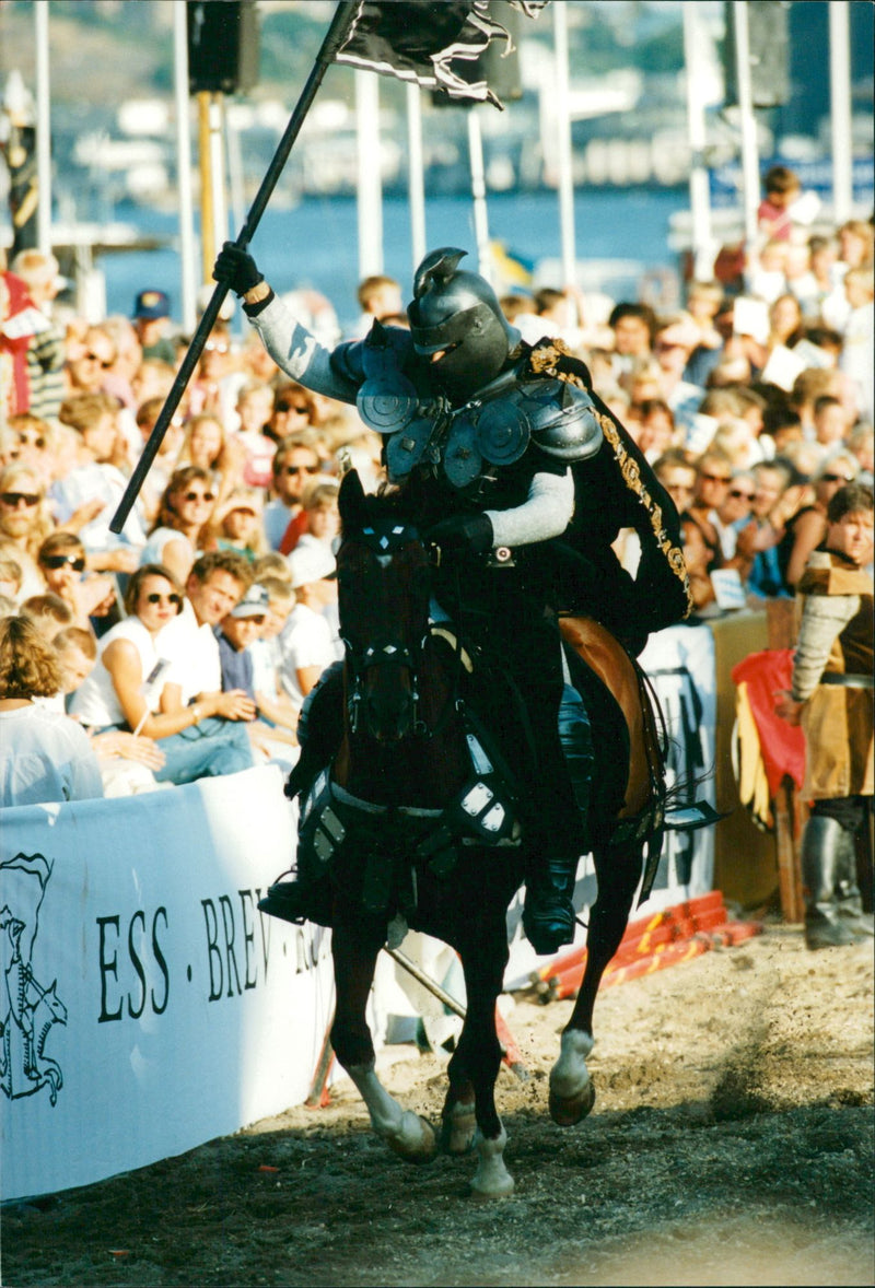 Stockholm Water Festival 1994 - Knight Games - Vintage Photograph