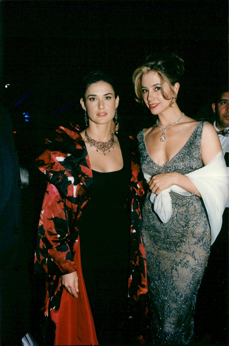 Demi Moore and Mira Sorvino at 50th Cannes Film Festival - Vintage Photograph