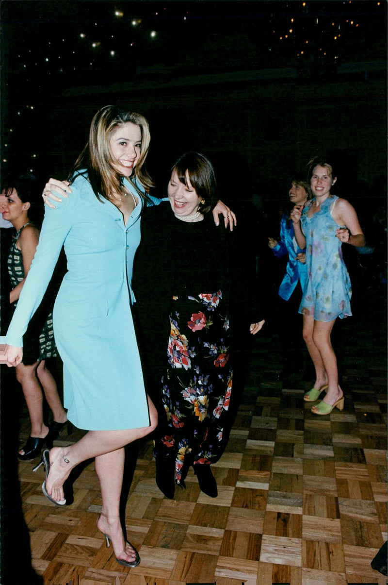 Mira Sorvino dances with her mom Lorraine - Vintage Photograph