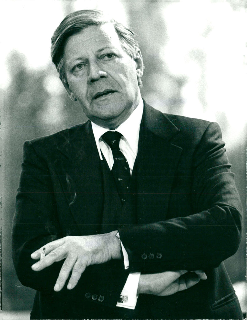 Helmut SCHMIDT. - Vintage Photograph