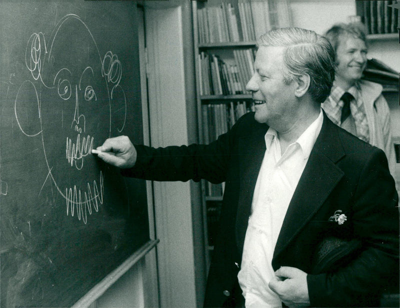 German politician Helmut Schmidt - Vintage Photograph