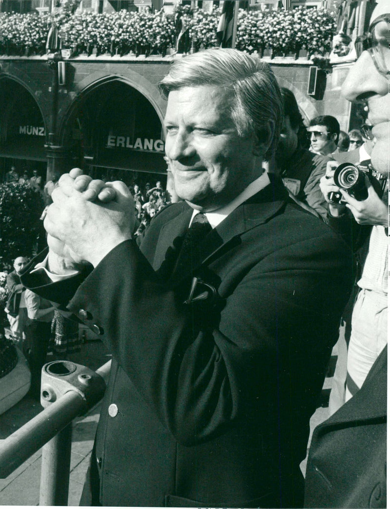 German politician Helmut Schmidt - Vintage Photograph