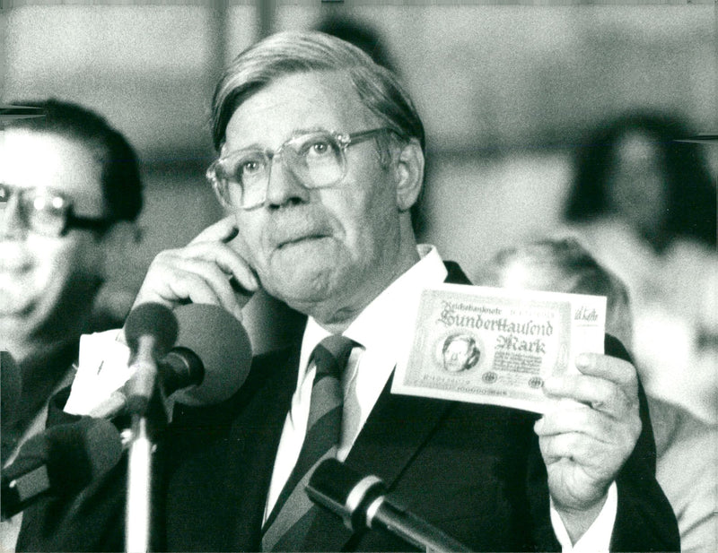 German politician Helmut Schmidt - Vintage Photograph