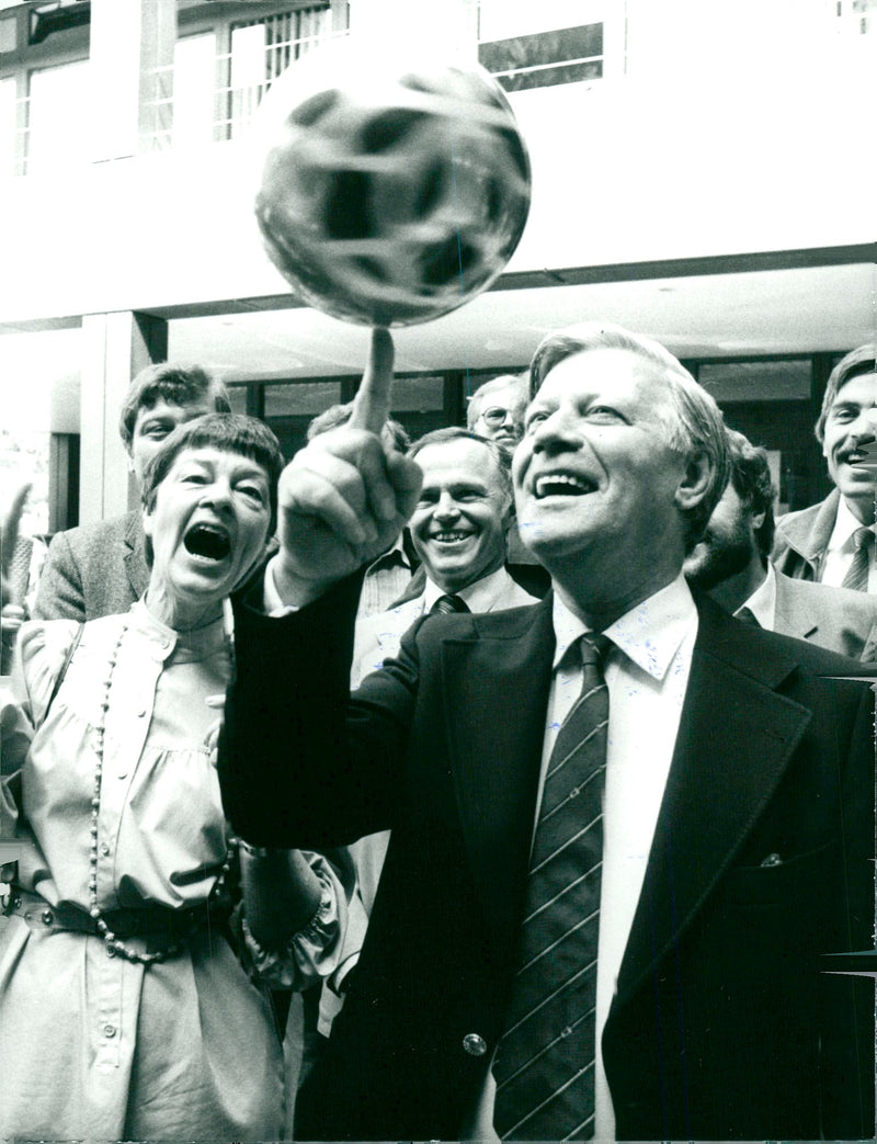 German politician Helmut Schmidt - Vintage Photograph