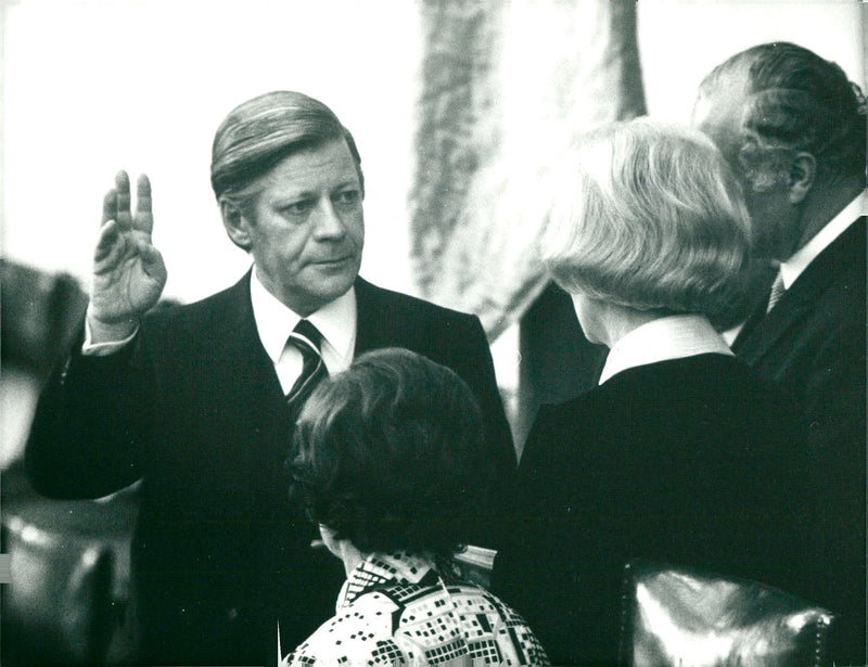 German politician Helmut Schmidt - Vintage Photograph