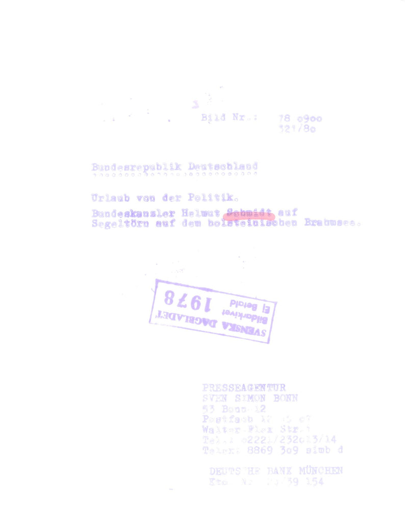 German politician Helmut Schmidt - Vintage Photograph