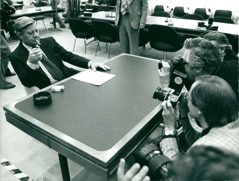 German politician Helmut Schmidt - Vintage Photograph