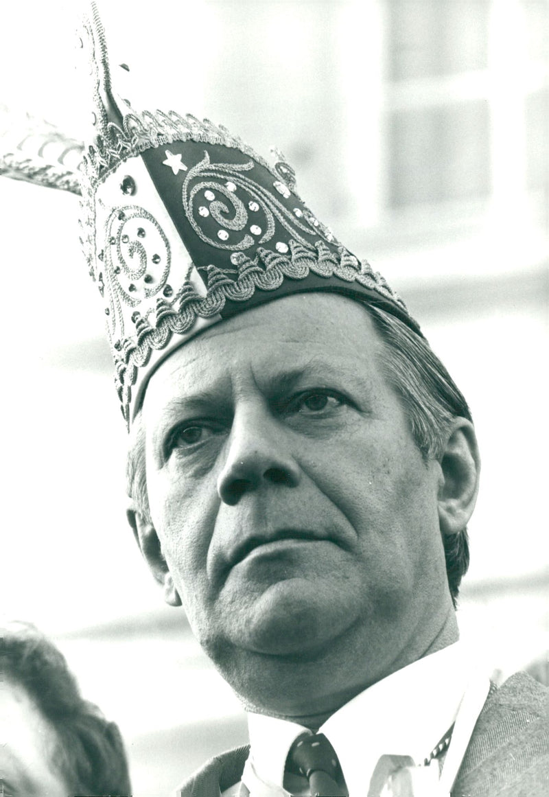 German politician Helmut Schmidt - Vintage Photograph