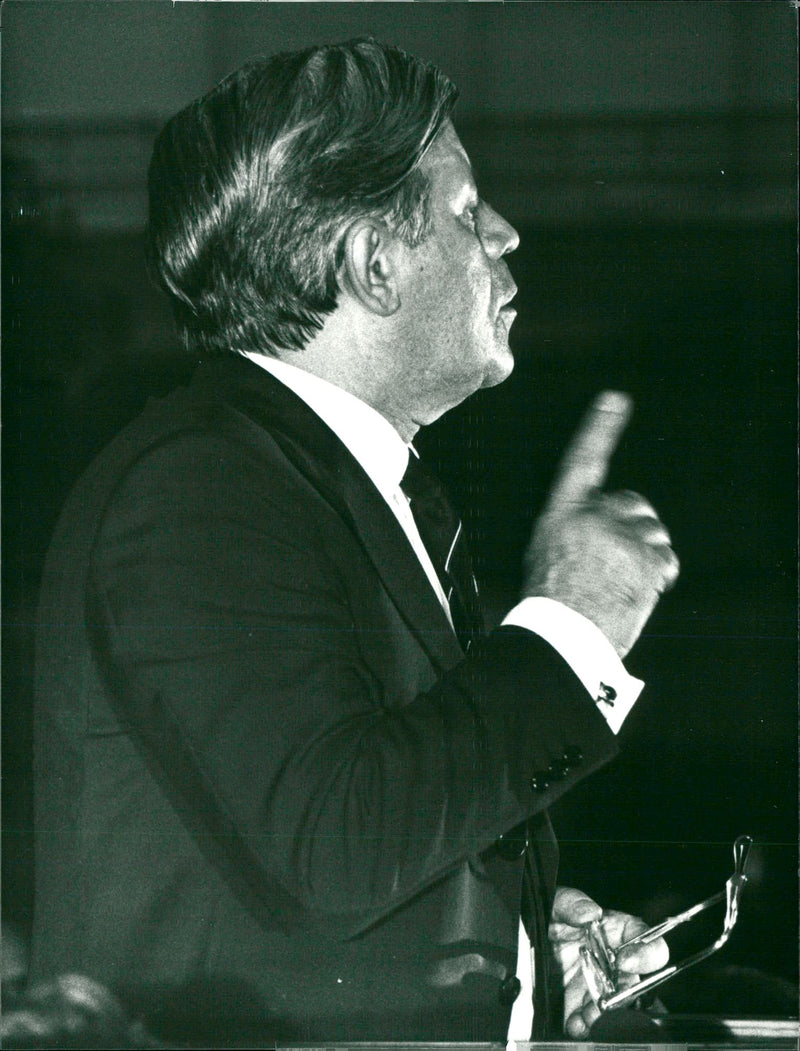 Helmut Schmidt - Vintage Photograph