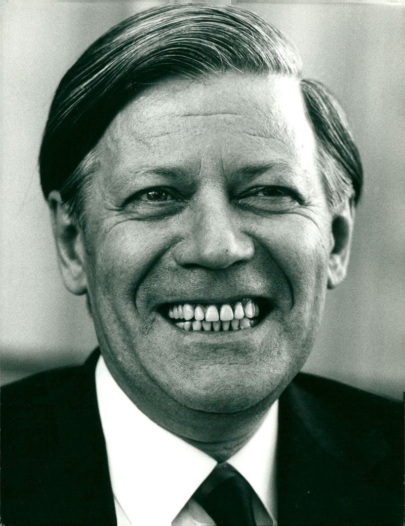 Helmut Schmidt - Vintage Photograph