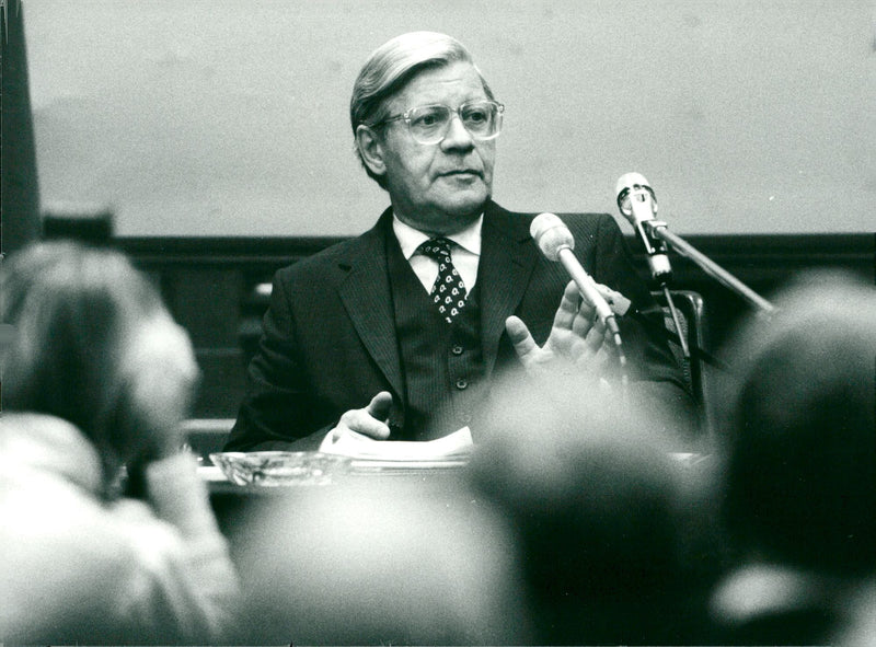 Helmut Schmidt - Vintage Photograph