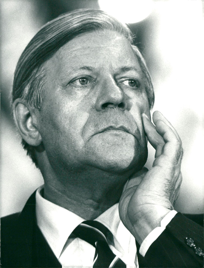 Helmut Schmidt - Vintage Photograph