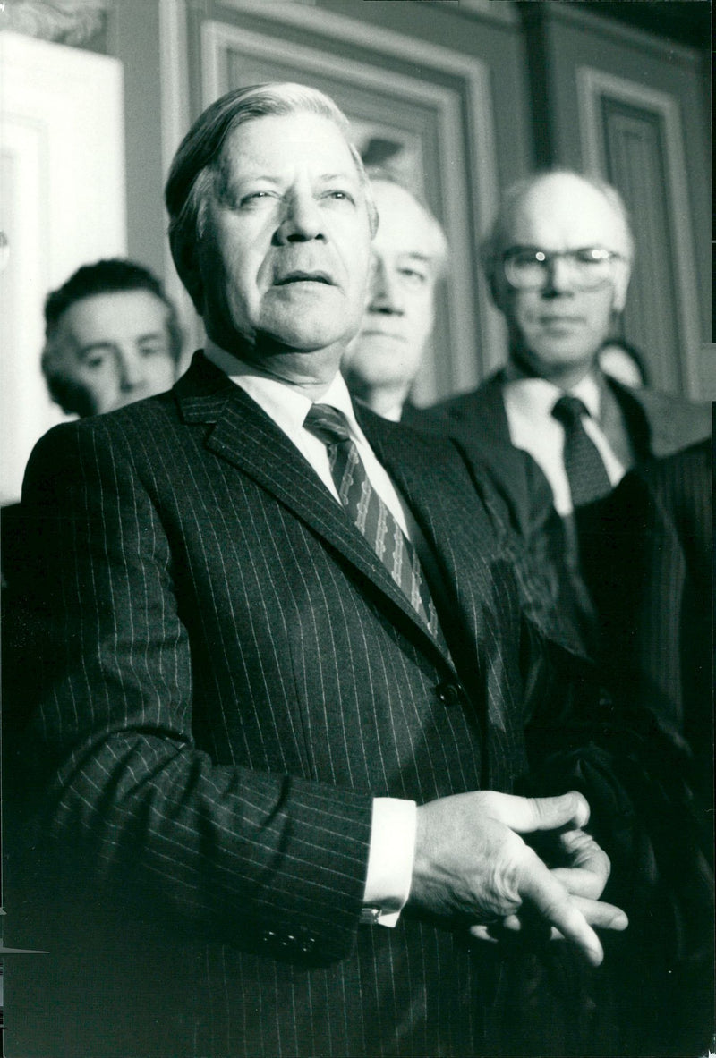 Helmut Schmidt - Vintage Photograph