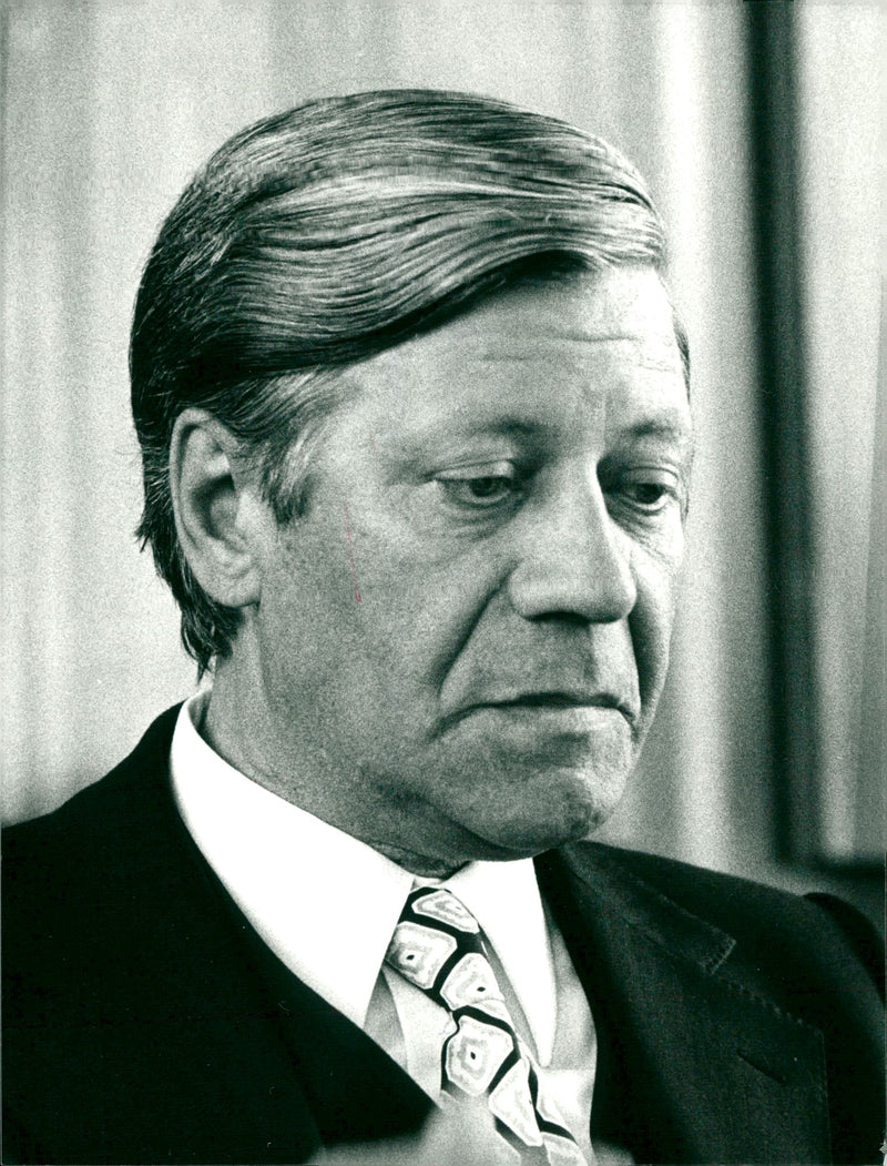 Helmut Schmidt - Vintage Photograph