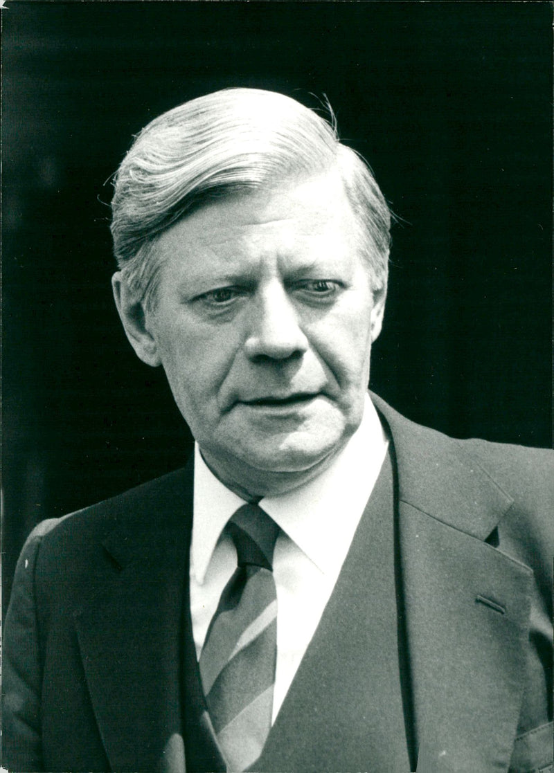 Helmut Schmidt - Vintage Photograph