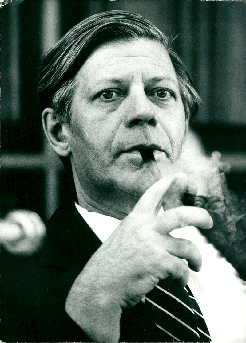 Helmut Schmidt - Vintage Photograph