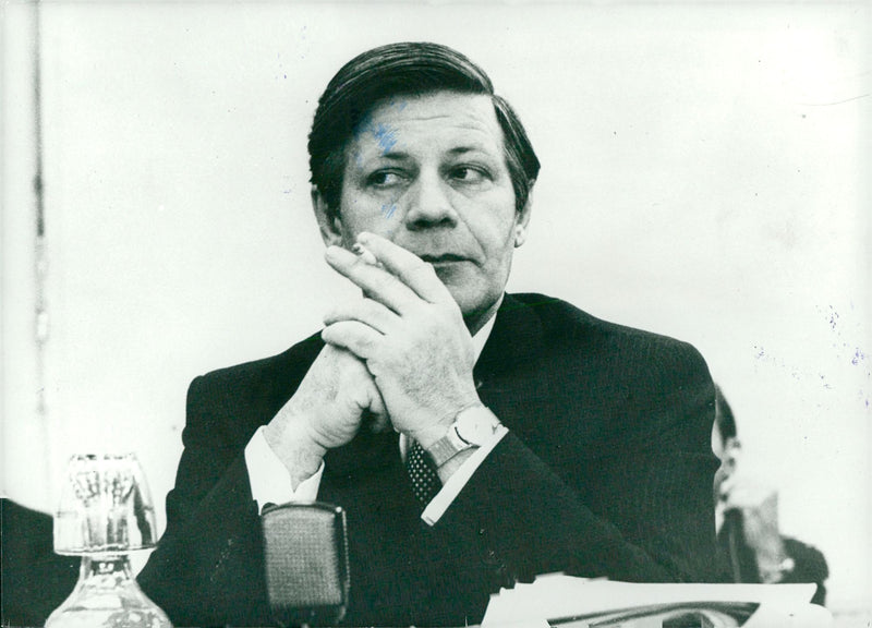 Helmut Schmidt - Vintage Photograph