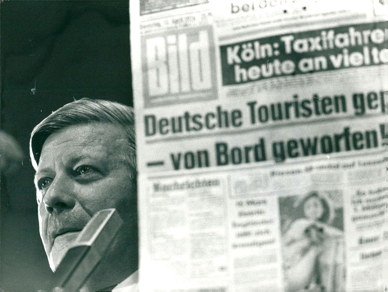 Helmut Schmidt - Vintage Photograph