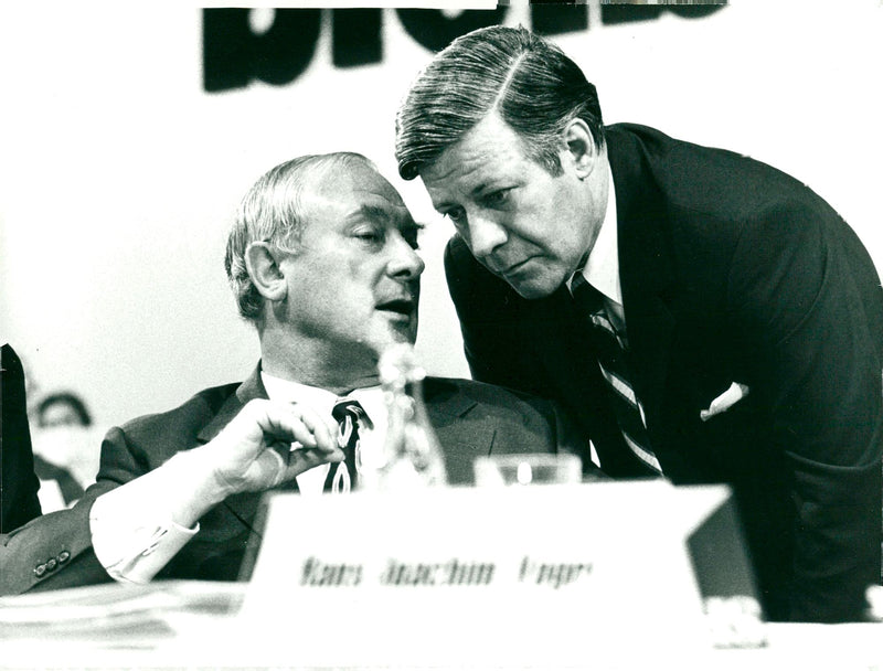 Helmut Schmidt - Vintage Photograph