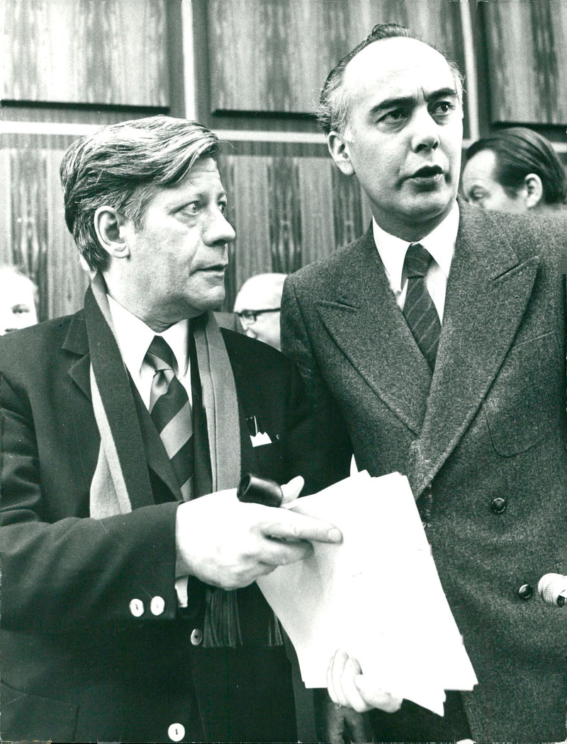 Helmut Schmidt - Vintage Photograph