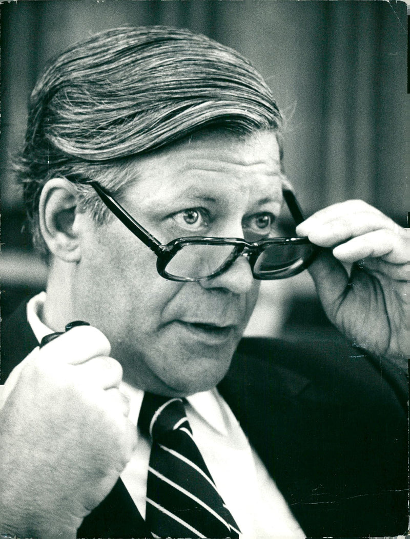 Helmut Schmidt - Vintage Photograph