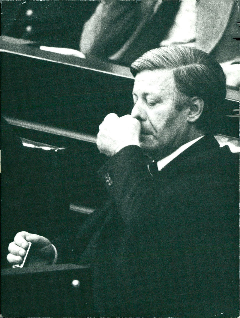 Helmut Schmidt - Vintage Photograph