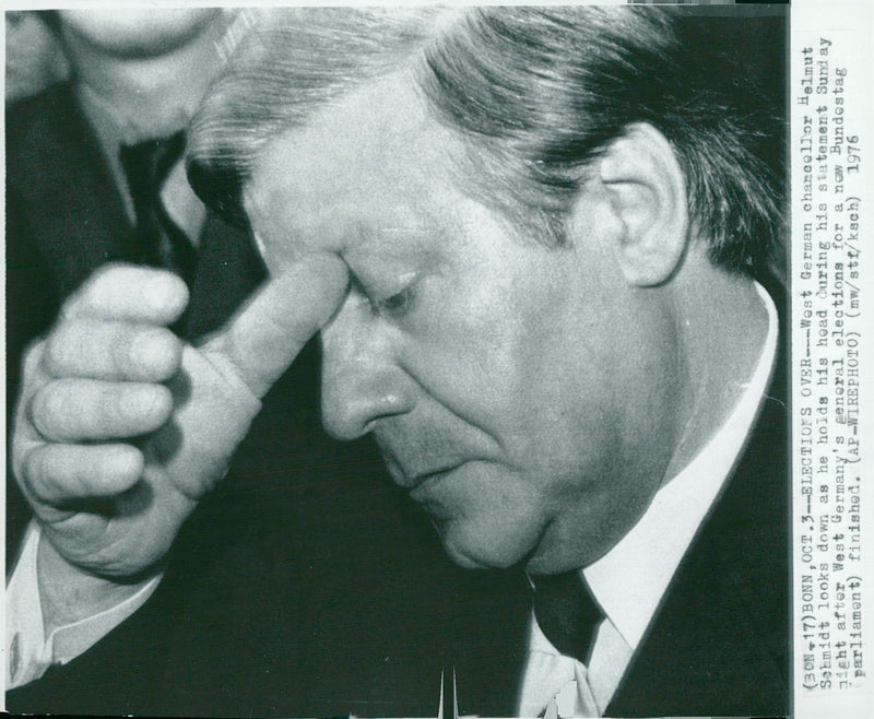 Helmut Schmidt - Vintage Photograph